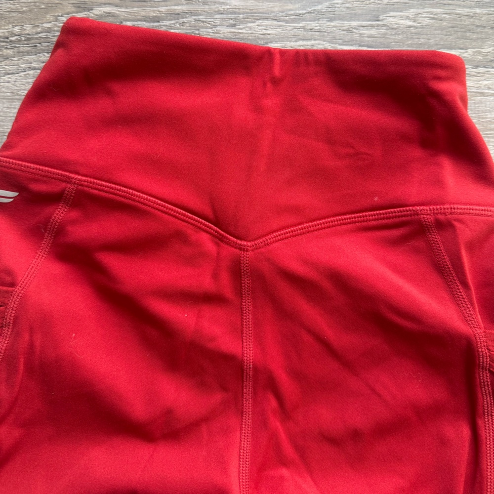 Fabletics Motion365 Women’s Size XXS High-Waisted Red Leggings Activewear VGUC - Picture 6 of 10